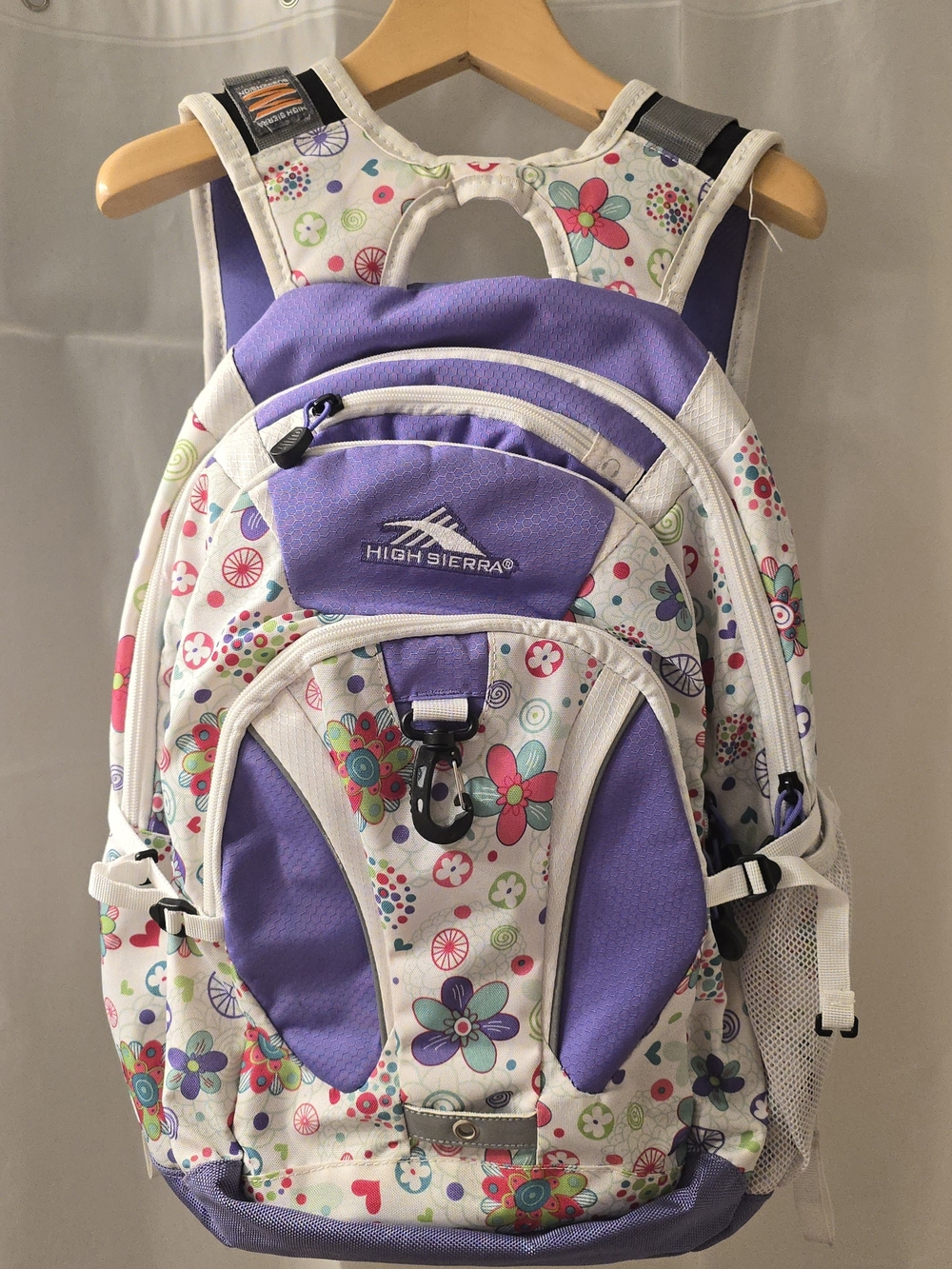 High Sierra Kids Floral Purple Backpack - Girls Accessories